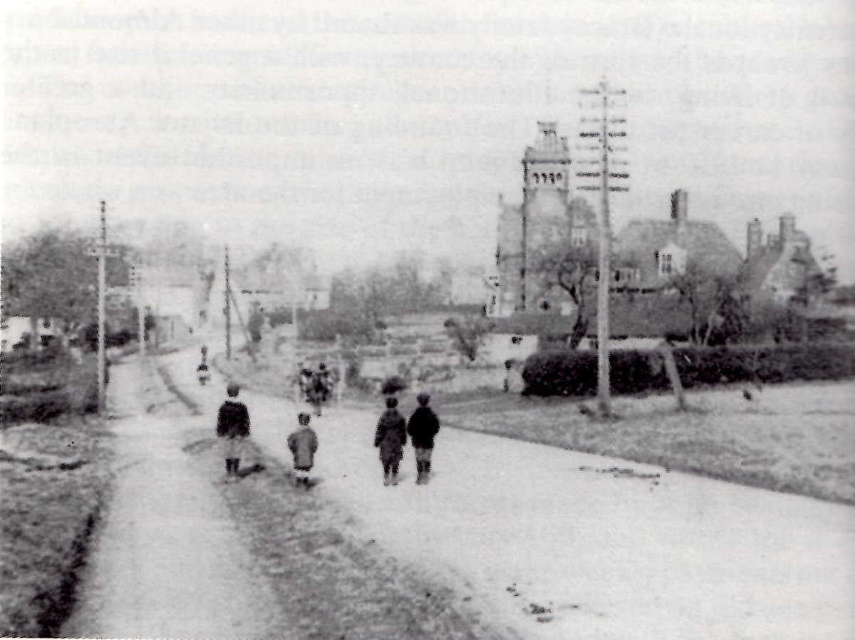 The A38 road showing the hospital A38 road with hospital